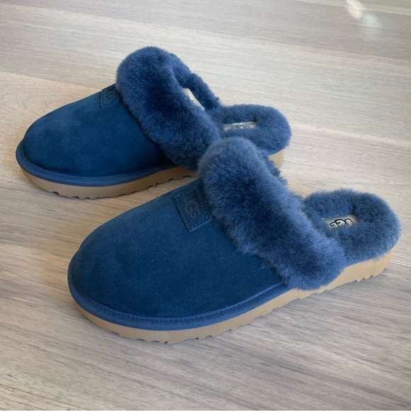 UGG CLUGGETTE SLIPPER NAVY WOMENS SIZE 8 - Picture 3 of 12